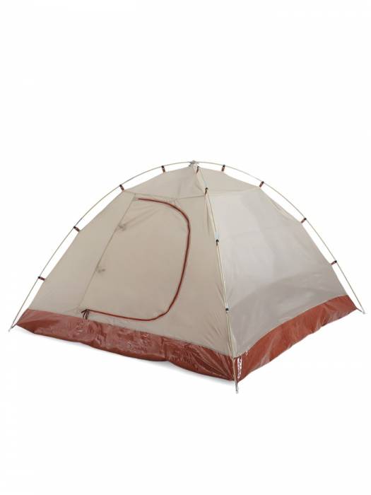 Палатка туристическая 4-местная maclay katun ume cool 4,   380×210×135 см, трекинговая, двухслойная, с тамбуром, бежевая